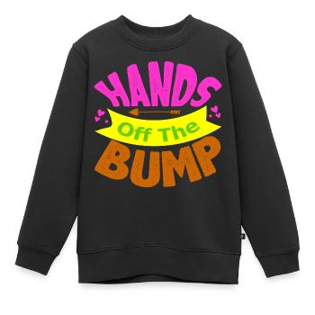 Mère Enceinte Bébé Nourrisson T-shirt Maman - Sweat Premium enfant bio - noir - Devant - AI Model Kid Female (0cm)