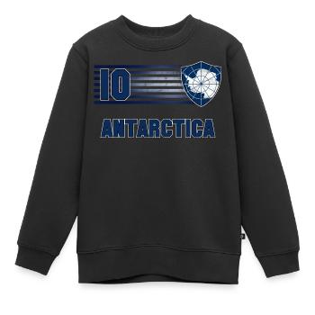 Équipe de football de l’Antarctique - Sweat Premium enfant bio - noir - Devant - AI Model Kid Female (0cm)