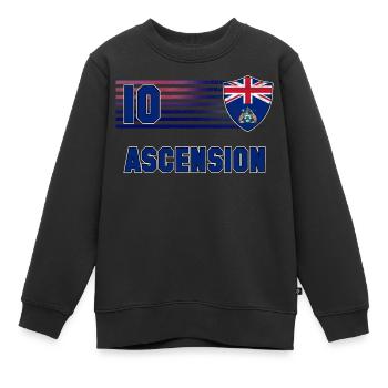 Équipe de football de l’Ascension - Sweat Premium enfant bio - noir - Devant - AI Model Kid Female (0cm)