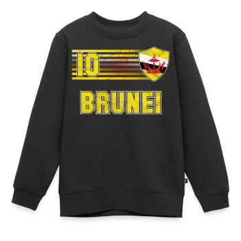 Équipe de football du Brunéi - Sweat Premium enfant bio - noir - Devant - AI Model Kid Female (0cm)