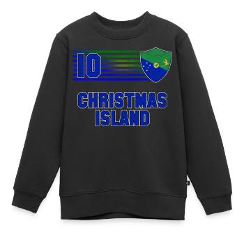 Christmas Island Football Team - Kids Premium Organic Sweatshirt - black - Front - AI Model Kid Female (0cm)