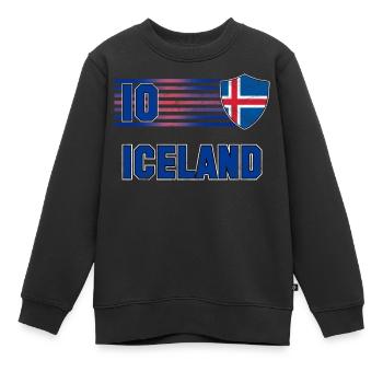 Indien Fußball Mannschaft - Kinder Premium Organic Sweatshirt - Schwarz - Vorne - AI Model Kid Female (0cm)