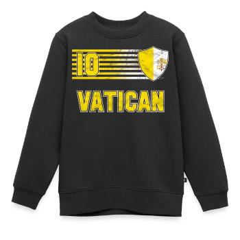 Vatikan Fußball Mannschaft - Kinder Premium Organic Sweatshirt - Schwarz - Vorne - AI Model Kid Female (0cm)