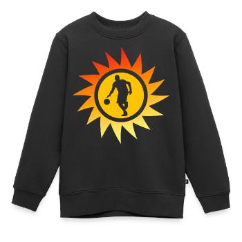 basketball slamdunk basketballer rebound - Kinder Premium Organic Sweatshirt - Schwarz - Vorne - AI Model Kid Female (0cm)