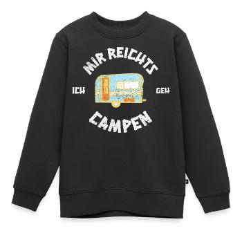 Mir reichts ich geh campen - Wohnwagen Wohnmobil - Kinder Premium Organic Sweatshirt - Schwarz - Vorne - AI Model Kid Female (0cm)