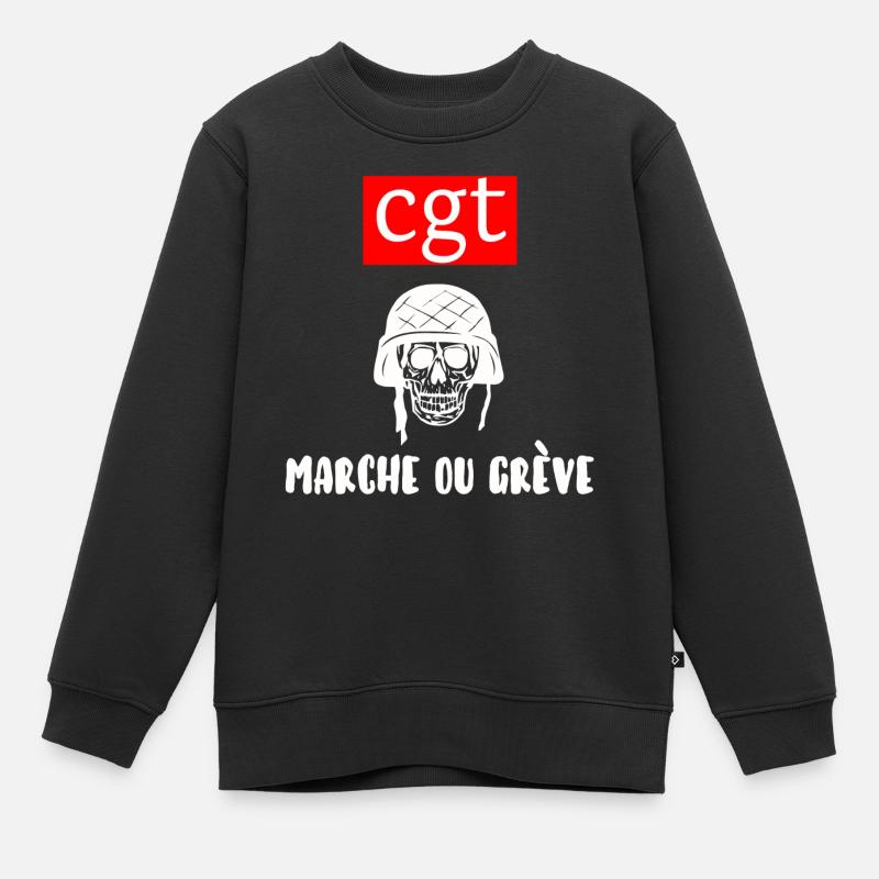 CGT - Sweat Premium enfant bio - noir