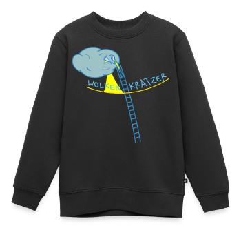 Hoffnung auf Sonne - Kinder Premium Organic Sweatshirt - Schwarz - Vorne - AI Model Kid Female (0cm)