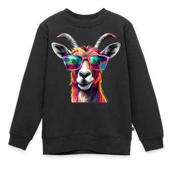 Antilopen Sonnenbrille - Kinder Premium Organic Sweatshirt - Schwarz - Vorne - AI Model Kid Female (0cm)