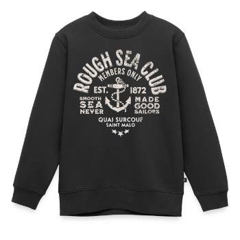 Raue See Club St Malo - Kinder Premium Organic Sweatshirt - Schwarz - Vorne - AI Model Kid Female (0cm)