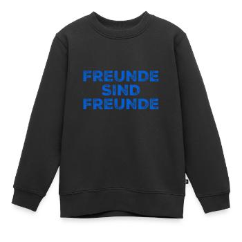 Freunde sind Freunde - Kinder Premium Organic Sweatshirt - Schwarz - Vorne - AI Model Kid Female (0cm)