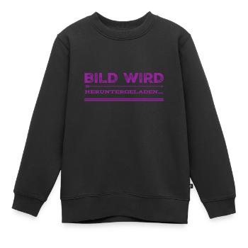 das Bild lädt - Kinder Premium Organic Sweatshirt - Schwarz - Vorne - AI Model Kid Female (0cm)