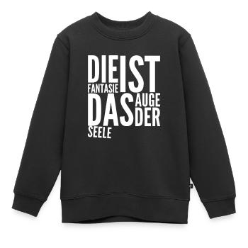 die Fantasie der Seele - Kinder Premium Organic Sweatshirt - Schwarz - Vorne - AI Model Kid Female (0cm)