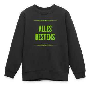 alles in Butter - Kinder Premium Organic Sweatshirt - Schwarz - Vorne - AI Model Kid Female (0cm)