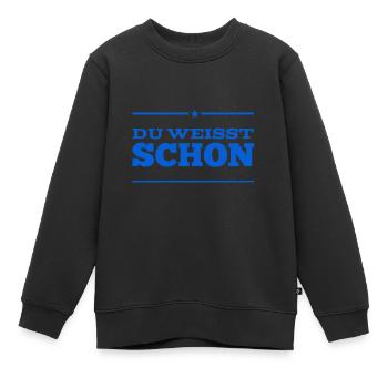 ist doch klar - Kinder Premium Organic Sweatshirt - Schwarz - Vorne - AI Model Kid Female (0cm)