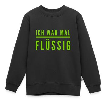 das Geld ist alle - Kinder Premium Organic Sweatshirt - Schwarz - Vorne - AI Model Kid Female (0cm)