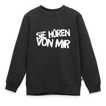 wir haben ein Problem - Kinder Premium Organic Sweatshirt - Schwarz - Vorne - AI Model Kid Female (0cm)