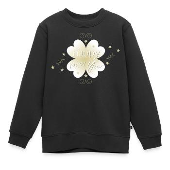 Nouvel an - Sweat Premium enfant bio - noir - Devant - AI Model Kid Female (0cm)