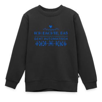 da lag ich falsch - Kinder Premium Organic Sweatshirt - Schwarz - Vorne - AI Model Kid Female (0cm)