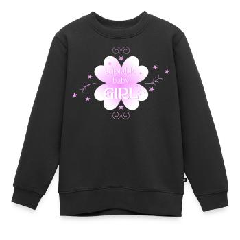 baby girl - Kinder Premium Organic Sweatshirt - Schwarz - Vorne - AI Model Kid Female (0cm)