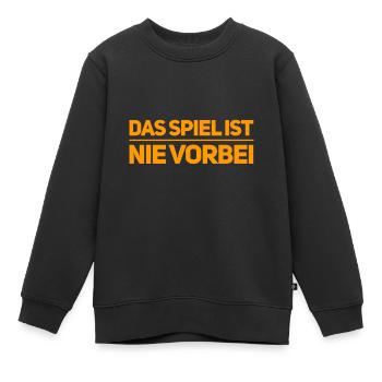 ich spiele gerne Spiele - Kinder Premium Organic Sweatshirt - Schwarz - Vorne - AI Model Kid Female (0cm)