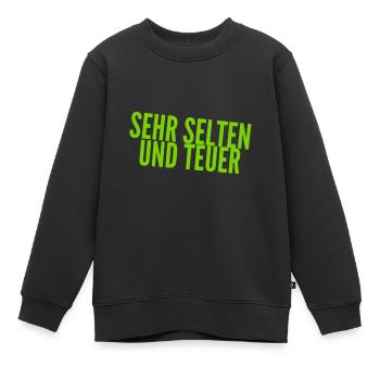 ich bin was besonderes - Kinder Premium Organic Sweatshirt - Schwarz - Vorne - AI Model Kid Female (0cm)