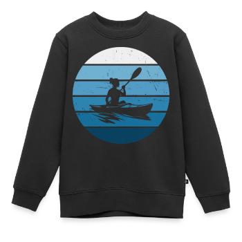 Canoë Kayak Femme Kayak Kayak Homme - Sweat Premium enfant bio - noir - Devant - AI Model Kid Female (0cm)