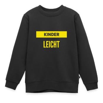 wie einfach - Kinder Premium Organic Sweatshirt - Schwarz - Vorne - AI Model Kid Female (0cm)