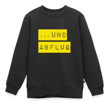 auf geht`s - Kinder Premium Organic Sweatshirt - Schwarz - Vorne - AI Model Kid Female (0cm)