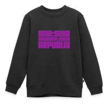 der Osten - Kinder Premium Organic Sweatshirt - Schwarz - Vorne - AI Model Kid Female (0cm)