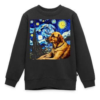 Deutscher Schäferhund Lustiger Hund Beliebtes - Kinder Premium Organic Sweatshirt - Schwarz - Vorne - AI Model Kid Female (0cm)