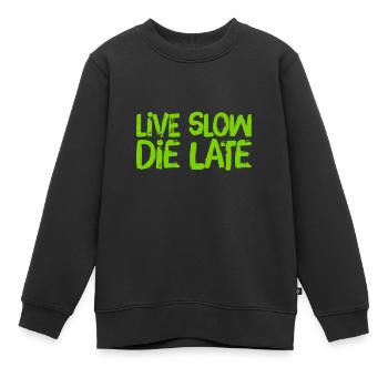 âge - Sweat Premium enfant bio - noir - Devant - AI Model Kid Female (0cm)