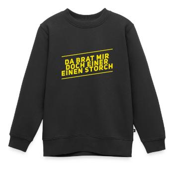Je suis totalement surpris - Sweat Premium enfant bio - noir - Devant - AI Model Kid Female (0cm)