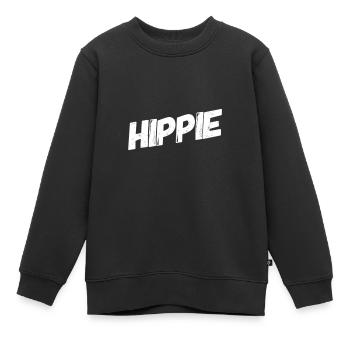 Hippies sind genial - Kinder Premium Organic Sweatshirt - Schwarz - Vorne - AI Model Kid Female (0cm)