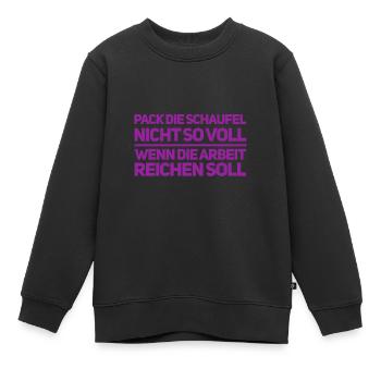 Restez toujours détendu - Sweat Premium enfant bio - noir - Devant - AI Model Kid Female (0cm)