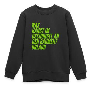 C’est ce qu’on appelle un jour férié - Sweat Premium enfant bio - noir - Devant - AI Model Kid Female (0cm)