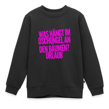 so ist der Dschungel - Kinder Premium Organic Sweatshirt - Schwarz - Vorne - AI Model Kid Female (0cm)