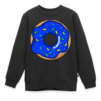 Donut - Kinder Premium Organic Sweatshirt - Schwarz - Vorne - AI Model Kid Female (0cm)
