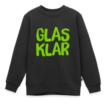 C’est tellement clair - Sweat Premium enfant bio - noir - Devant - AI Model Kid Female (0cm)