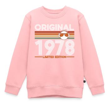 1978 - Sweat Premium enfant bio - rose - Devant - AI Model Kid Female (0cm)