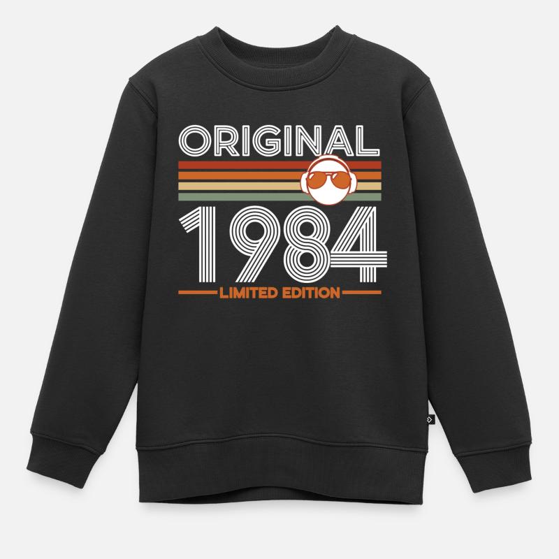 1984 - Kinder Premium Organic Sweatshirt - Schwarz