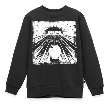 Bowling Center - Kinder Premium Organic Sweatshirt - Schwarz - Vorne - AI Model Kid Female (0cm)