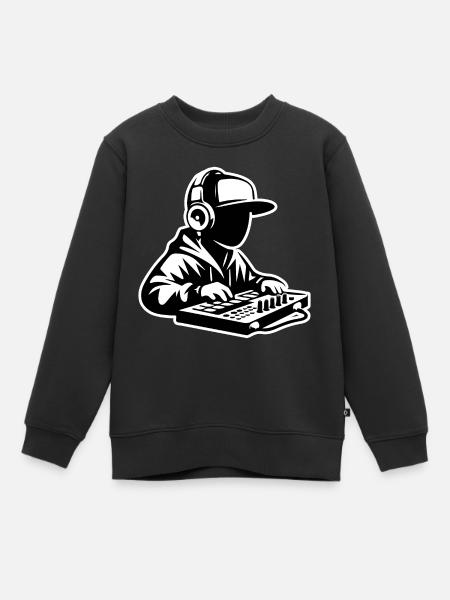Kleiner Beat-Macher - Kinder Premium Organic Sweatshirt - Schwarz