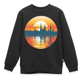 Heidelberg Skyline - Kinder Premium Organic Sweatshirt - Schwarz - Vorne - AI Model Kid Female (0cm)