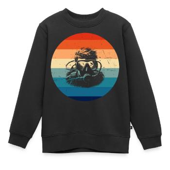 Plongée sous-marine Plongée sous-marine Plongée libre - Sweat Premium enfant bio - noir - Devant - AI Model Kid Female (0cm)