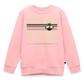 1960 - Kids Premium Organic Sweatshirt - rose - Front - AI Model Kid Female (0cm)