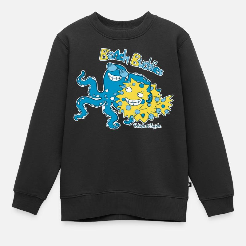 Copains de plage - Sweat Premium enfant bio - noir