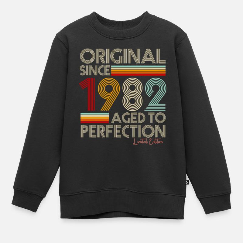 1982 - Kids Premium Organic Sweatshirt - black