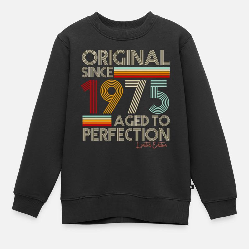 1975 - Kinder Premium Organic Sweatshirt - Schwarz