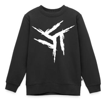 Tonzobeast Mark II - Kinder Premium Organic Sweatshirt - Schwarz - Vorne - AI Model Kid Female (0cm)