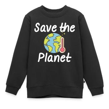 Changement climatique Protection de l’environnement Conservation de la nature - Sweat Premium enfant bio - noir - Devant - AI Model Kid Female (0cm)